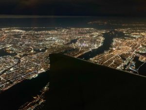 Airplane Wing Over Manhattan